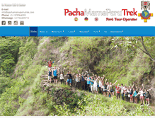 Tablet Screenshot of pachamamaperutrek.com